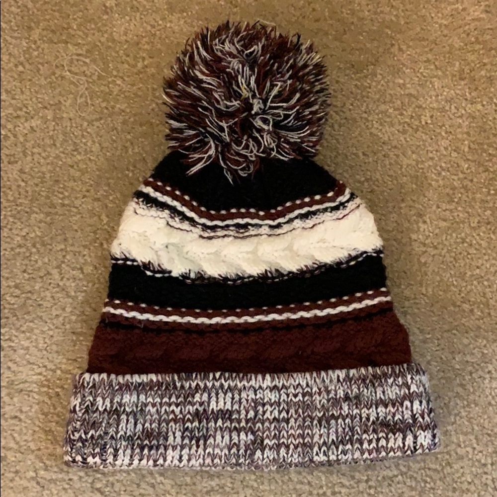 Knit Puff Ball Hat